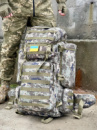Тактичний рюкзак 'FIELD' піксель коричневий із світло-зеленим