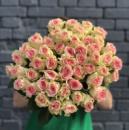Купити Букет квітів, замовити, доставку троянда 50см , 51 шт, на Подолі Ⓜ️