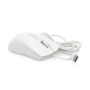 Мышь проводная JEDEL GM700, 7 кнопок, 1200/1800/2400/3600DPI, кабель 1,5 м. RGB подсветка. 120х74х40мм. White. Box