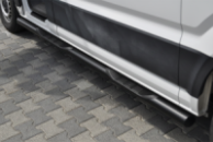 Боковые трубы B2 Black (2 шт., нержавейка) для Man TGE 2017- гг