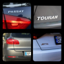 Стикер, емблема Tiguan, Passat, Jetta, Touran на багажник авто