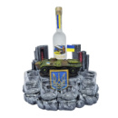 «Український БТР-80» декоративна підставка для алкоголю, тематичний Міні Бар
