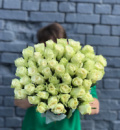 Купити Букет квітів, замовити, доставку троянда 50 см, 51шт, на Подолі Ⓜ️