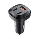 Автомобильное зарядное устройство Acefast B3 USB/ 2 Type-C QC PD 66W черное