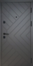 Двері вхідні HYGGE Apart 120 Diagonal Антрацит білий супермат 860x2050 АКЦІЯ