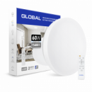 Светодиодный светильник накладной Global 60W 3000K-6000K IP44 круглый 1-GFN-60TW-01-C