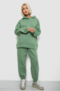 Спортивний костюм жіночий на флісі, колір оливковий, 247R2011K