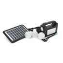 Переносной фонарь EP-392 + Solar, Функции: PowerBank, АКБ 6V/4000mAh, 3 выносные лампочки 3W, 175х65х125мм, Black, Box