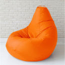 Бескаркасное кресло груша 85х65 см Оранжевое