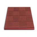 Плитка тротуарная Печенье 30х30х3 см, красная