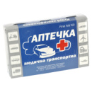 Аптечка АМА-1 (до 9 осіб) Бокс Чорний «First AID Kit» / Сертиф. /Медична транспортна (20шт/ящ)