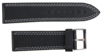 Шкіряний ремінець для годинника Mykhail Ikhtyar, Україна ширина 24 мм чорний