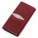 Гаманець жіночий 718097 з натуральної шкіри морського ската Бордовий
