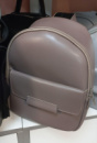 ДИМЧАТИЙ (темний беж) — якісний фабричний заокруглений рюкзак із металевою фурнітурою, з кишенею спереду (Луцьк, 779)