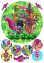 Вафельные картинки на тему: Тролли