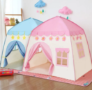 Детская игровая палатка Tipi Baby Tent · Складной домик – шатер для ребенка · Розовый / Синий