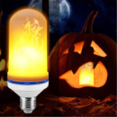 Лампа/Лампочка светильник с эффектом пламени led flame light bulb - имитация огня Е27