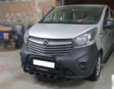 Кенгурятник WT004 Черный (Нержавейка) для Opel Vivaro 2015-2019 гг