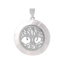 Серебряная подвеска CatalogSilver с перламутром (2061298)