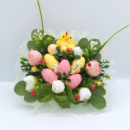Великодня прикраса «Курчатко з писанками»