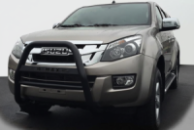 Передняя защита QT008 Black (нерж.) для Isuzu D-Max 2011-2019 гг