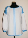 Сорочка під вишивку біло-блакитна, розм. 48-50