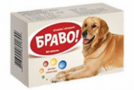 БРАВО витамины и минералы для собак больших пород 100 таб