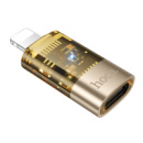 Адаптер LED Hoco UA38A Type-C to LED gold