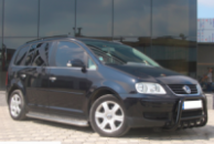 Кенгурятник QT006 Black (нерж) для Volkswagen Touran 2003-2010 гг