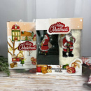 Набор махровых кухонных полотенец Турция Новый год Дед Мороз-2 5799 30х50 см 2 шт