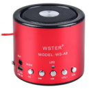 Портативная колонка WSTER WS-A8 Мини-колонка с MP3 USB и FM-pадио Красная