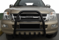 Передняя защита QT007 Black (нерж.) для Isuzu D-Max 2011-2019 гг