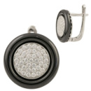 Серебряные серьги CatalogSilver с керамикой (1429747)