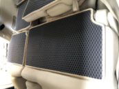 Коврик на верх задних сидений (EVA, черный) для Nissan Armada 2016-2024 гг