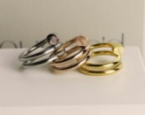 Кольцо Cartier картье гвоздь 16р. роз.золото