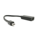 Конвертер mini Display Port (папа) на HDMI(мама) 10cm, Black, 4K/2K, Пакет