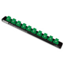 Держатель для головок алюминиевый TOPTUL (планка магнитная) 1/2«*240*10шт PBKB4B26103