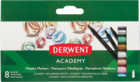 Набір металізованих маркерів Derwent Academy™ Metallic Markers, 8шт.