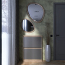 Тумба для обуви в прихожую Эверест Сити-160-2 70,2х16х95,8 см Дуб сонома/Графит (DTM-071088)