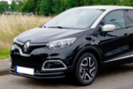 Передняя защита ST085 Black (нерж) для Renault Captur 2013-2019 гг