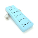 Сетевой фильтр QiaoLian YT-40, 10 Розеток, 2 м, сечение 3х0,75мм, Blue, Blister