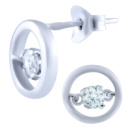 Серебряные серьги CatalogSilver с фианитами (0415932)