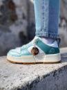 ЖІночі кросівки nike dunk low white turquoise