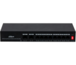 8-портовый коммутатор с 8 РоЕ портами + 2x RJ45 (10/100M)  DH-PFS3010-8ET-65