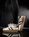 Женские кроссовки samba white/black НП4942