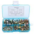 Хомут пружинный самозажимной 75шт для шлангов 6-10мм, набор