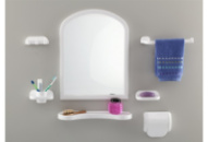 Дзеркало для ванної з аксесуарами