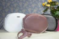 Lucherino 527 ЛІЛОВА — стильна сумочка з високоякісного шкірозамінника в поєднанні з гарною