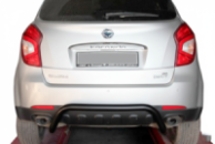 Задняя дуга AK007 Черная (нерж. сталь) для SsangYong Korando 2010-2019 гг