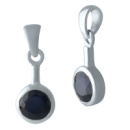 Серебряная подвеска CatalogSilver с сапфиром 1.07ct (2008989)